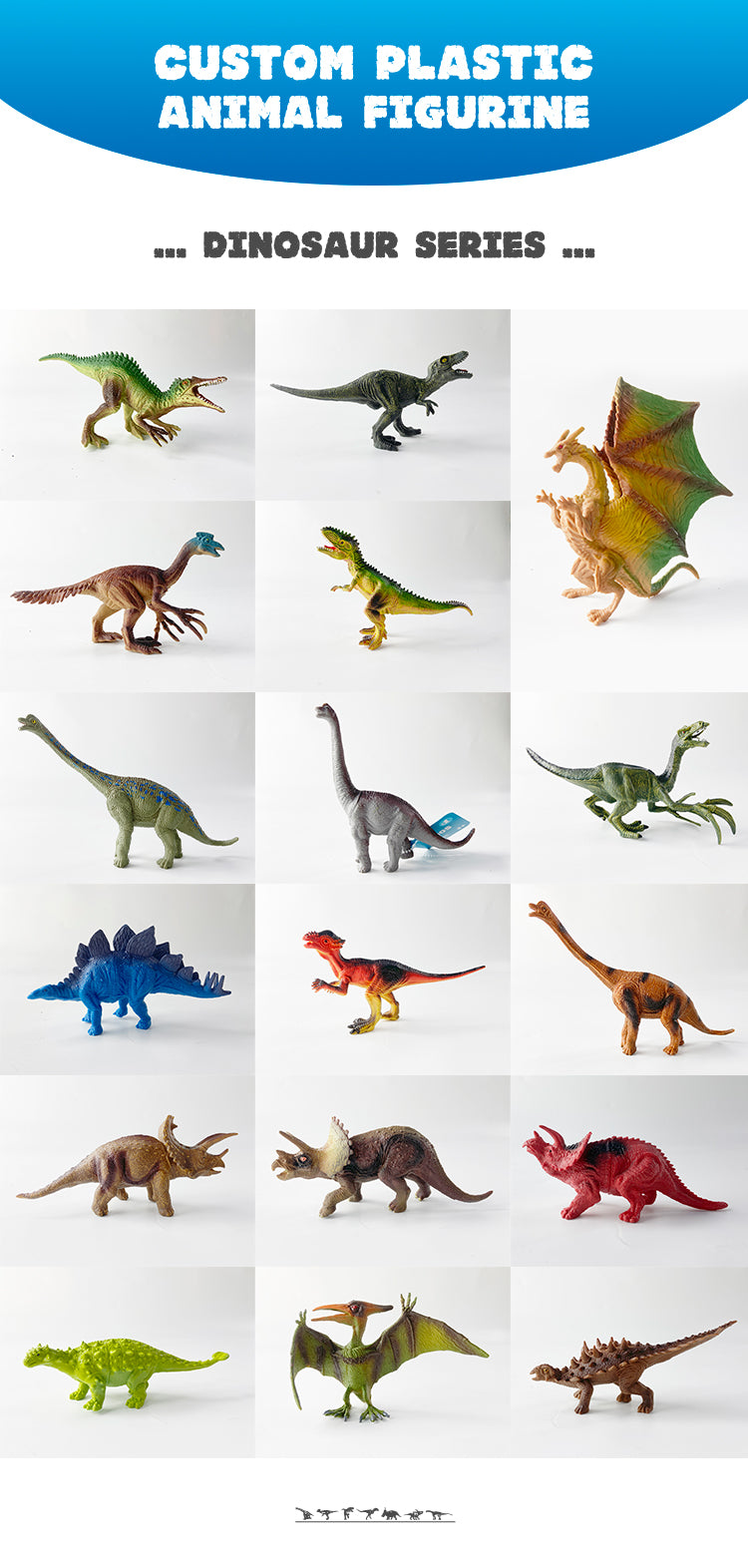 6 inch dinosaur wildlife marine life farm animal scene simulation children's cognition safe and environmentally friendly