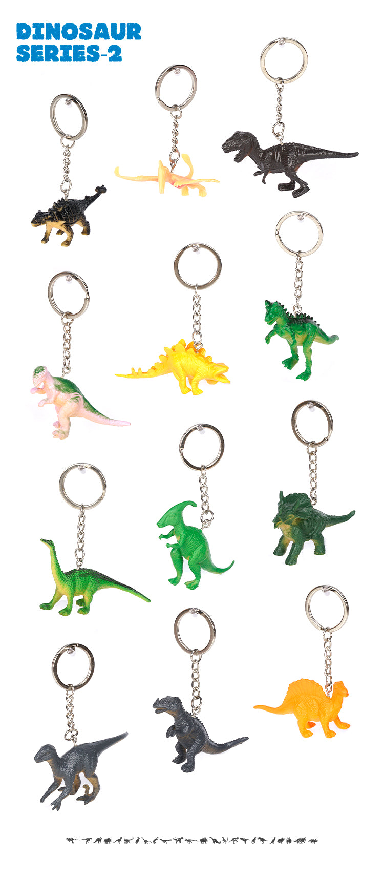 Keychain Gift Accessories Student School Bag Pendant Environmental Protection and Safety Dinosaurs marine life fly dragon wild life