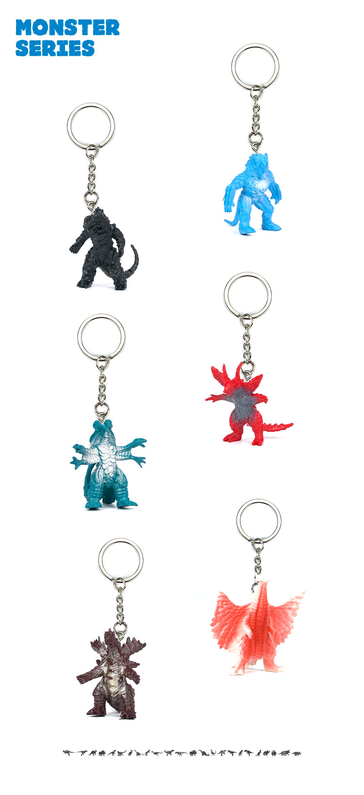 Keychain Gift Accessories Student School Bag Pendant Environmental Protection and Safety Dinosaurs marine life fly dragon wild life