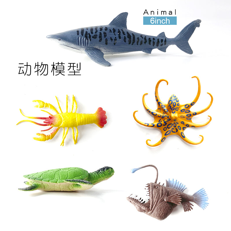 6 inch dinosaur wildlife marine life farm animal scene simulation children's cognition safe and environmentally friendly