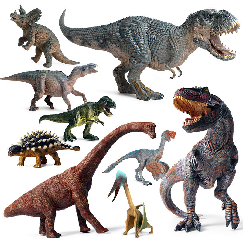 Cognitive toys simulation Jurassic animal dinosaur model Tyrannosaurus rex plastic hand decoration for children