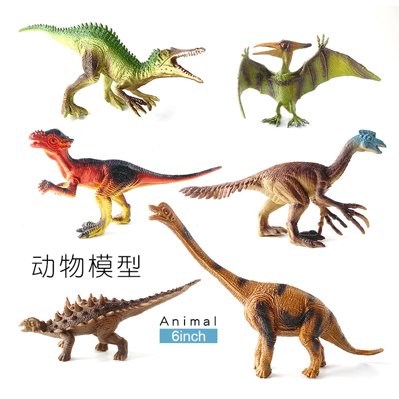 6 inch dinosaur wildlife marine life farm animal scene simulation children's cognition safe and environmentally friendly