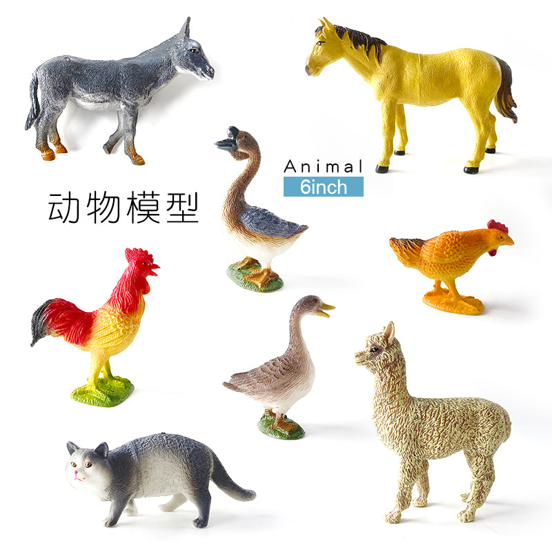 6 inch dinosaur wildlife marine life farm animal scene simulation children's cognition safe and environmentally friendly