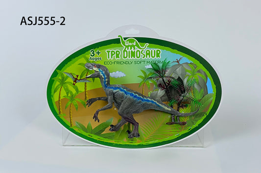 Simulation of children's dinosaur model solid nail dragon TPR dinosaur toy animal ornaments