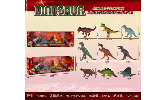 Simulated Hollow Dinosaur Set Static Model Toy Jurassic Retro Tyrannosaurus Rex Animal Children's Toy