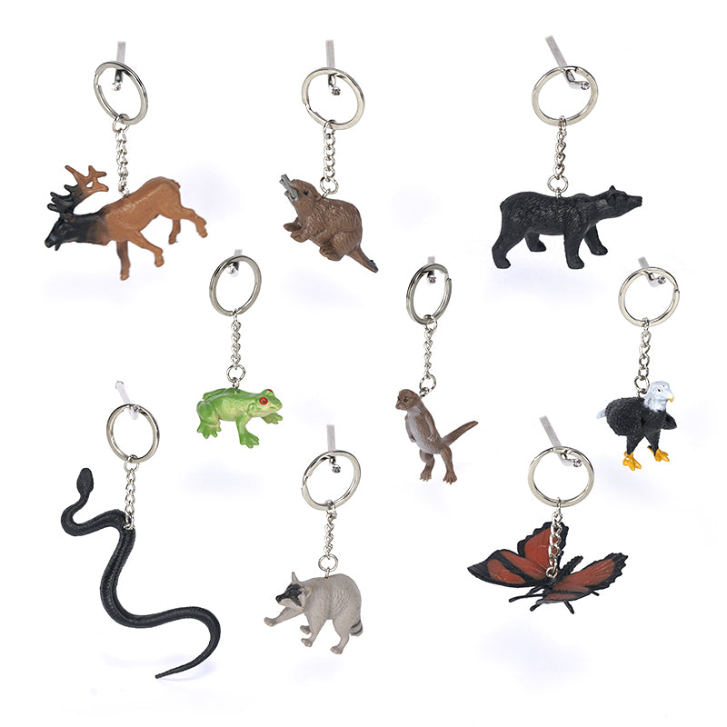 Keychain Gift Accessories Student School Bag Pendant Environmental Protection and Safety Dinosaurs marine life fly dragon wild life