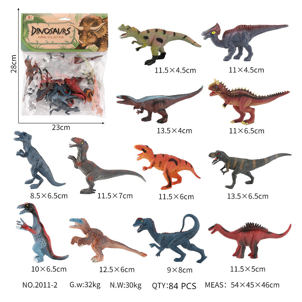 Simulated Hollow Dinosaur Set Static Model Toy Jurassic Retro Tyrannosaurus Rex Animal Children's Toy