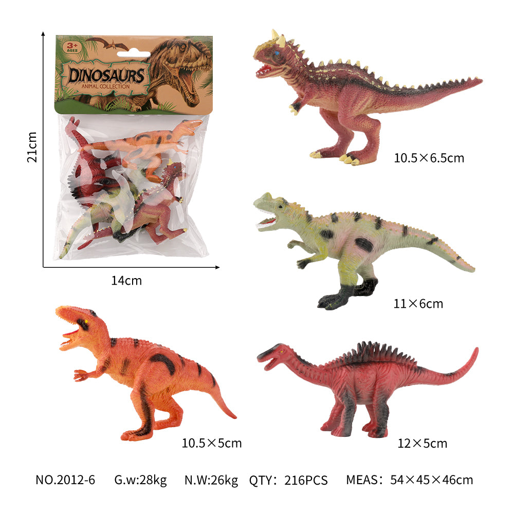 Simulation dinosaur solid model toys Jurassic retro dinosaur Tyrannosaurus rex bull horned dragon children's toys