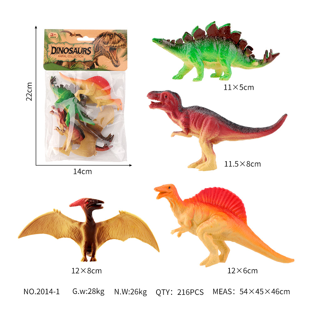 Simulation dinosaur solid model toys Jurassic retro dinosaur Tyrannosaurus rex bull horned dragon children's toys