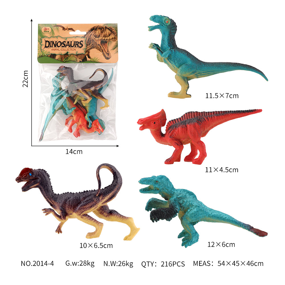 Simulation dinosaur solid model toys Jurassic retro dinosaur Tyrannosaurus rex bull horned dragon children's toys