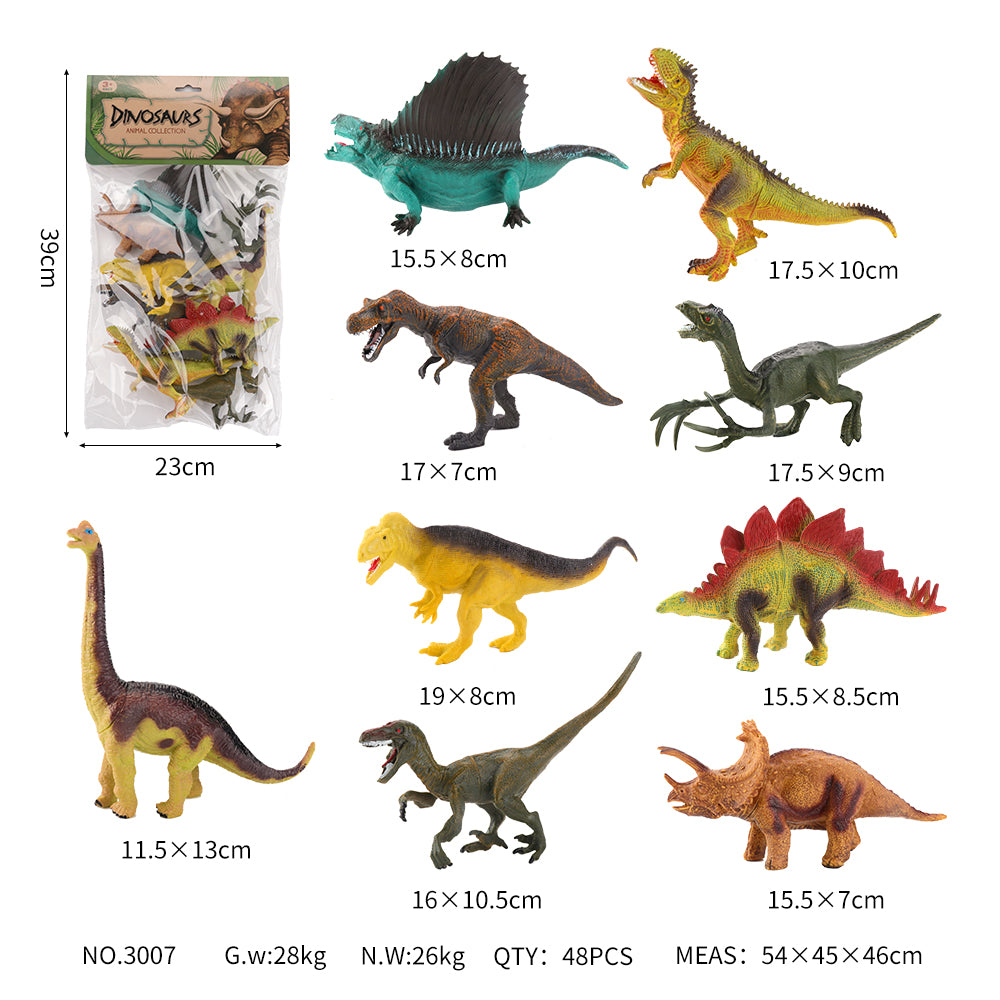 Simulated Hollow Dinosaur Set Static Model Toy Jurassic Retro Tyrannosaurus Rex Animal Children's Toy