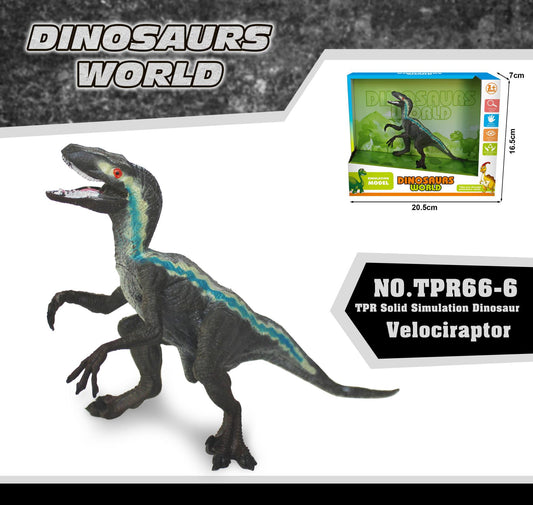 Dinosaur World Eoraptor Dilophosauridae Mosasaurus Velociraptor T-Rex Animasl Model Action Figures Kid Toy Gift