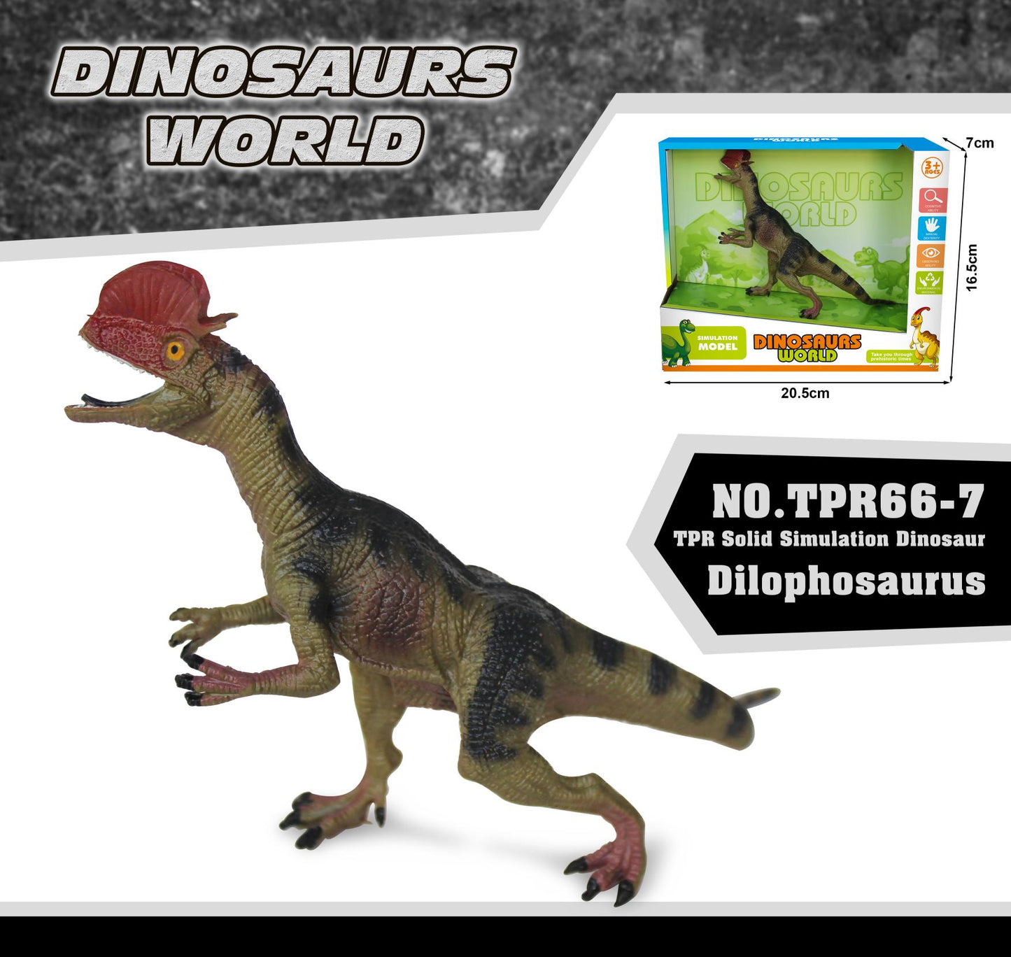 Dinosaur World Eoraptor Dilophosauridae Mosasaurus Velociraptor T-Rex Animasl Model Action Figures Kid Toy Gift