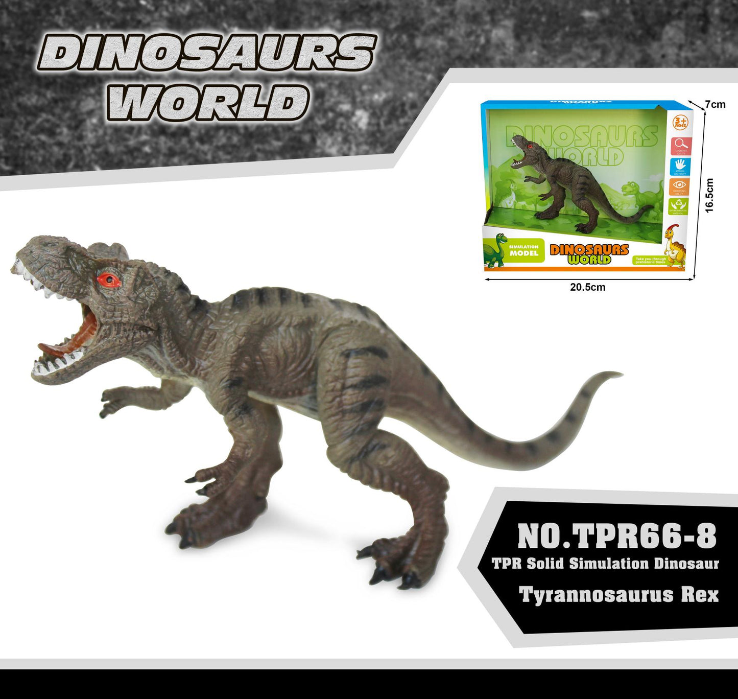 Dinosaur World Eoraptor Dilophosauridae Mosasaurus Velociraptor T-Rex Animasl Model Action Figures Kid Toy Gift