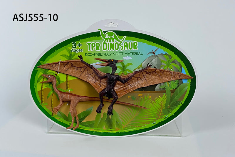 Simulation of children's dinosaur model solid nail dragon TPR dinosaur toy animal ornaments