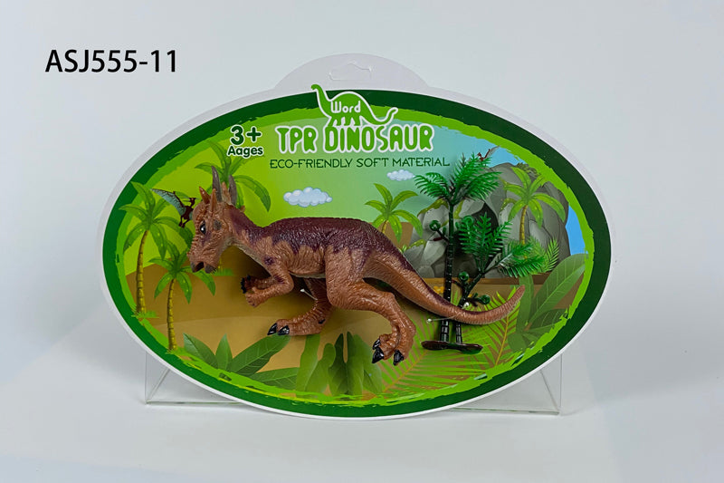 Simulation of children's dinosaur model solid nail dragon TPR dinosaur toy animal ornaments