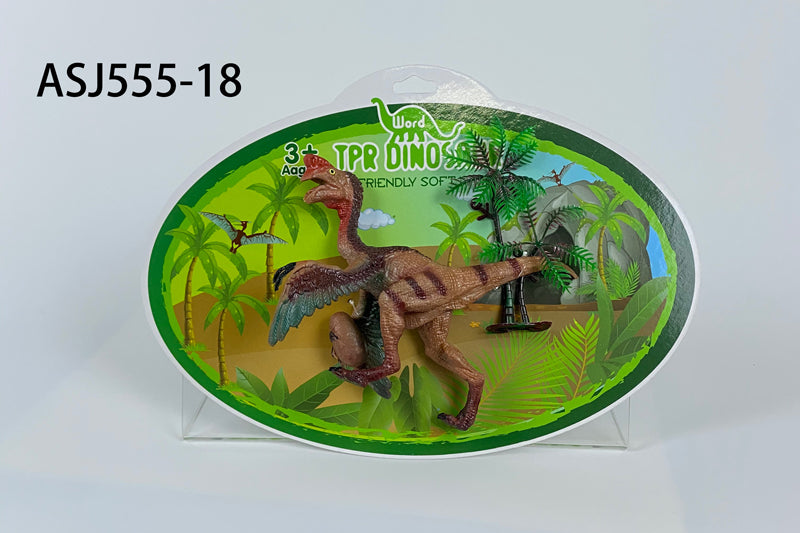 Simulation of children's dinosaur model solid nail dragon TPR dinosaur toy animal ornaments