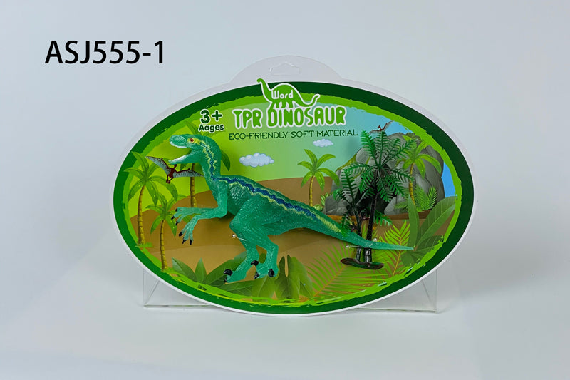 Simulation of children's dinosaur model solid nail dragon TPR dinosaur toy animal ornaments