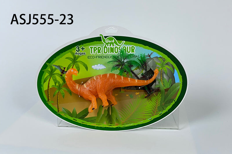 Simulation of children's dinosaur model solid nail dragon TPR dinosaur toy animal ornaments