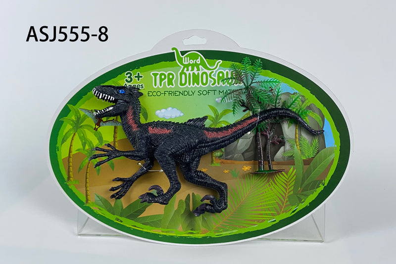 Simulation of children's dinosaur model solid nail dragon TPR dinosaur toy animal ornaments