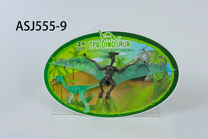 Simulation of children's dinosaur model solid nail dragon TPR dinosaur toy animal ornaments